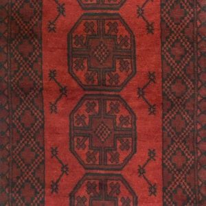 Afghan Bukara Gul Rug - 244x082 (cm)